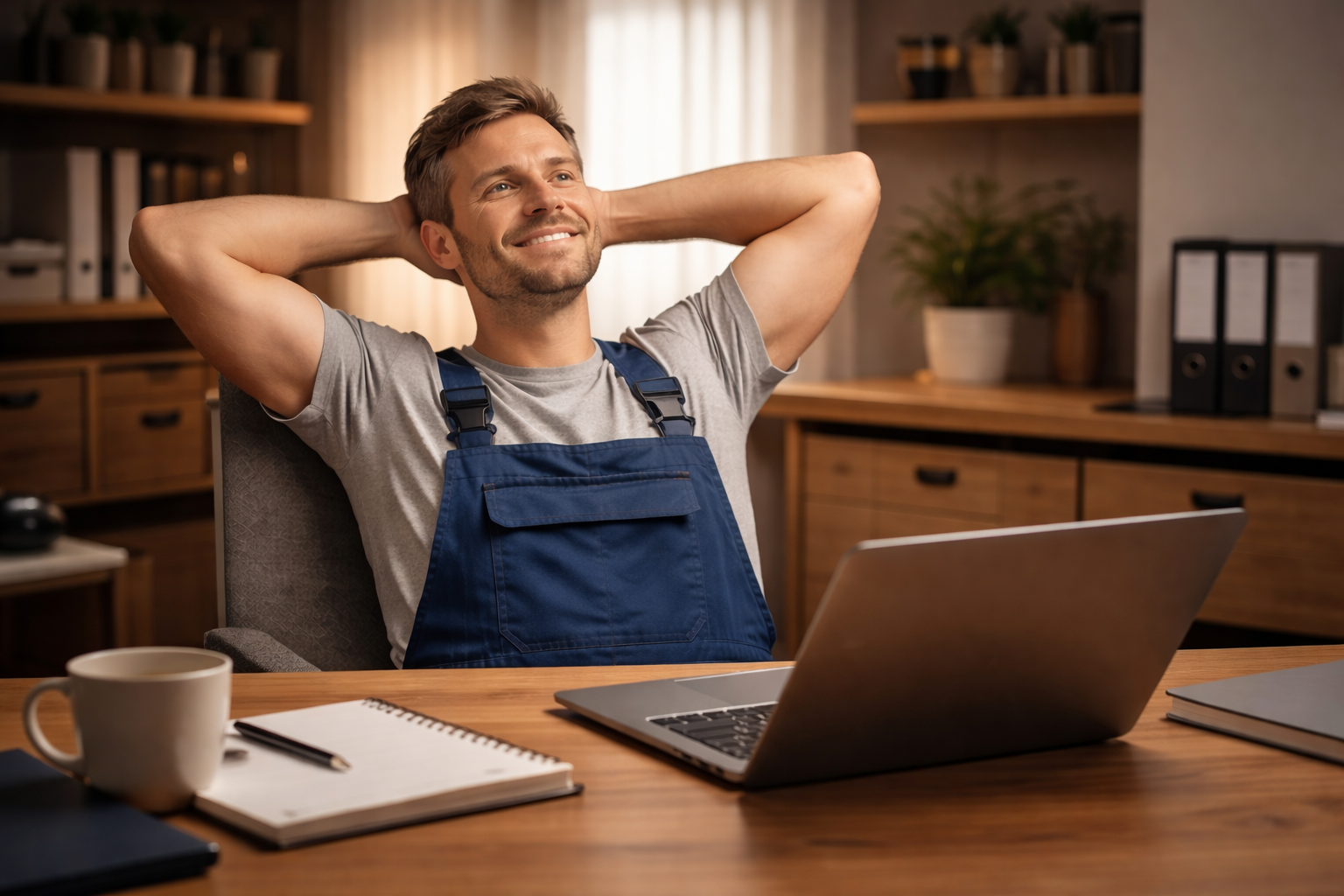 Entspannt nach Feierabend, alles organisiert